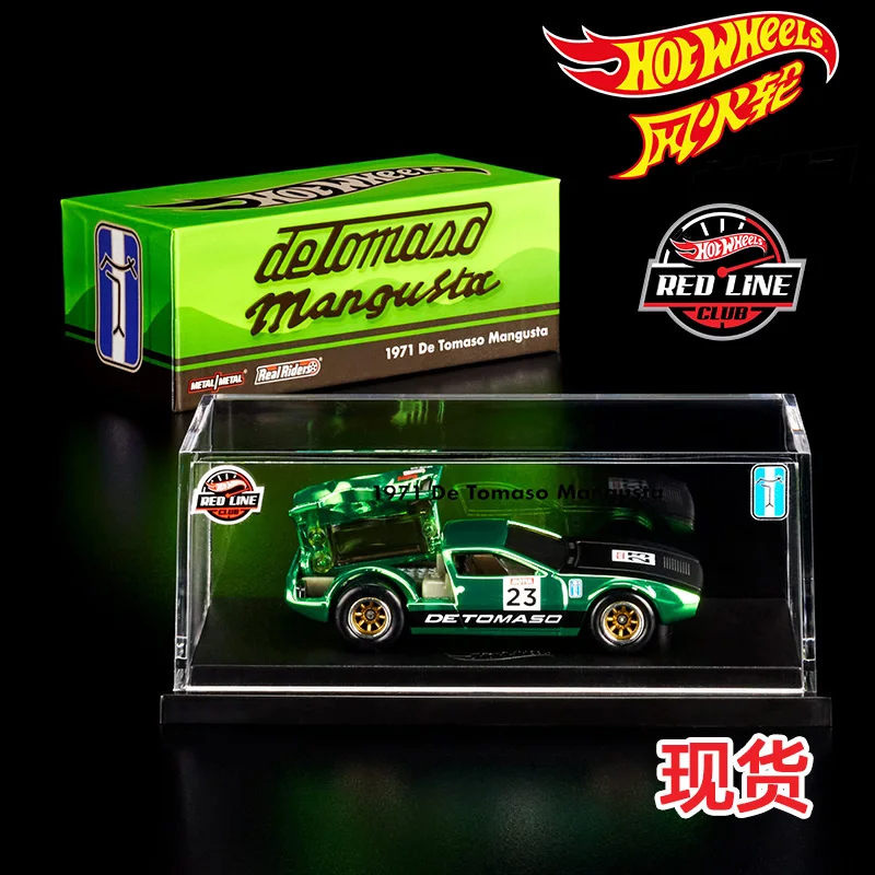 2023 ГОРЯЧИЕ КОЛЕСА rlc 1:64 1971, De Tomaso Mangusta LIMITED, коллекция литых под давлением сплавов, модель автомобиля, украшение, подарок