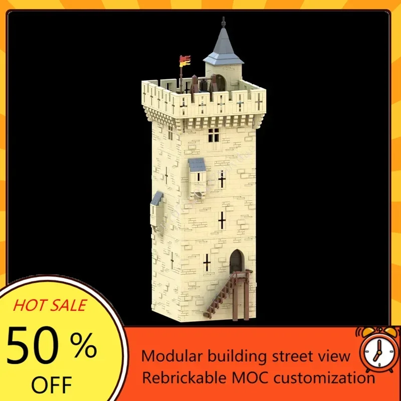 6211 шт. Outpost в Провансе MOC, креативная модель с видом на улицу, пазлы на заказ, архитектура, сделай сам, образование, сборная модель, игрушки, подарки