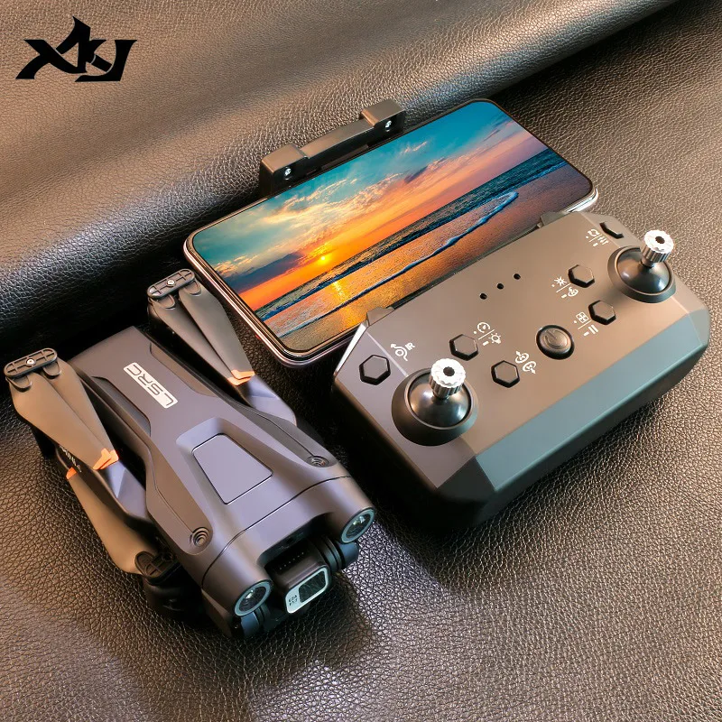 XKJ Новый Дрон LS MINI4 4K HD Двойная камера ESC обход препятствий оптический поток позиционирование RC Дрон складной Квадрокоптер игрушки подарки