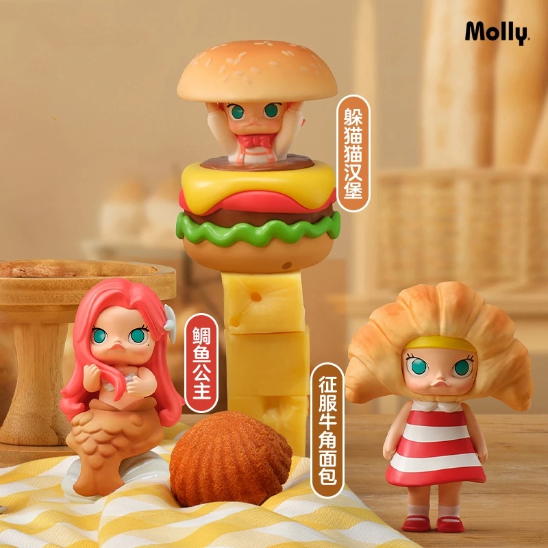 Фото Подлинная глухая коробка, серия Molly Breadhead, фигурка куклы Molly, время выпечки, Carb Lover, ПВХ, загадочная коробка, коллекция, декоративная игрушка №2