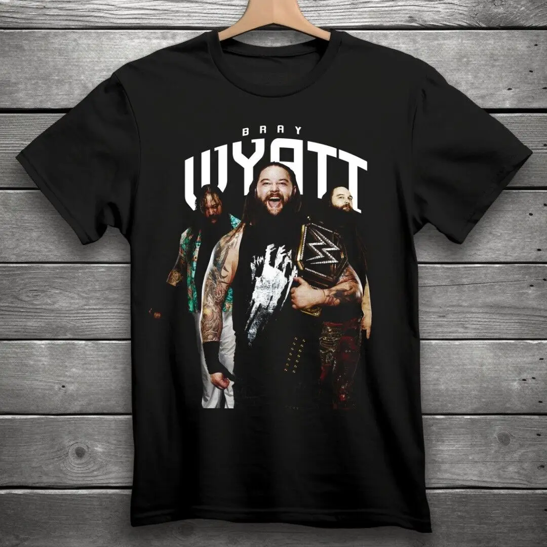 Черная футболка для борьбы Bray Wyatt