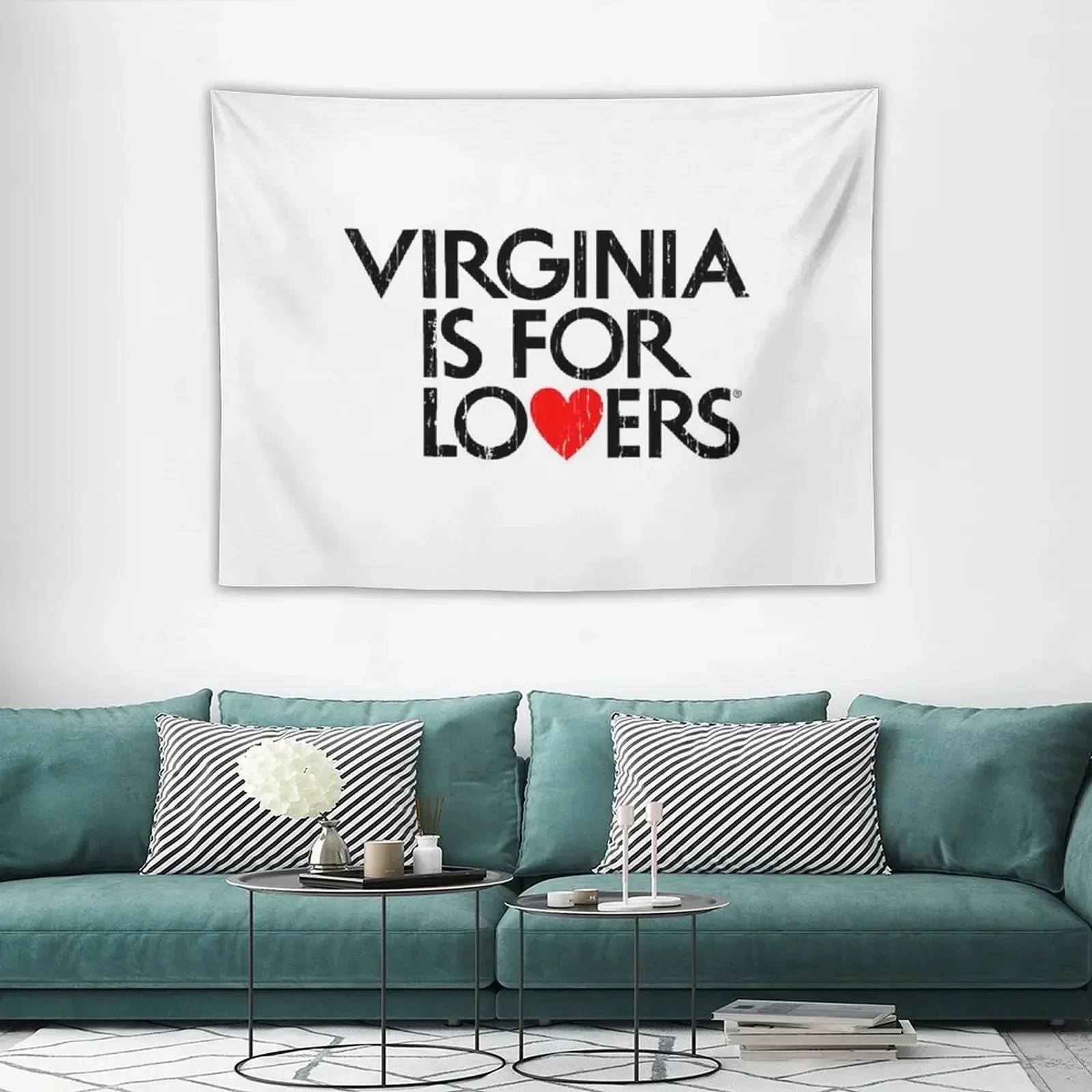 Фото Футболка Virginia Is For Lovers, идея для влюбленных, гобелен, украшение для комнаты, украшение для комнаты, гобелен для комнаты №3