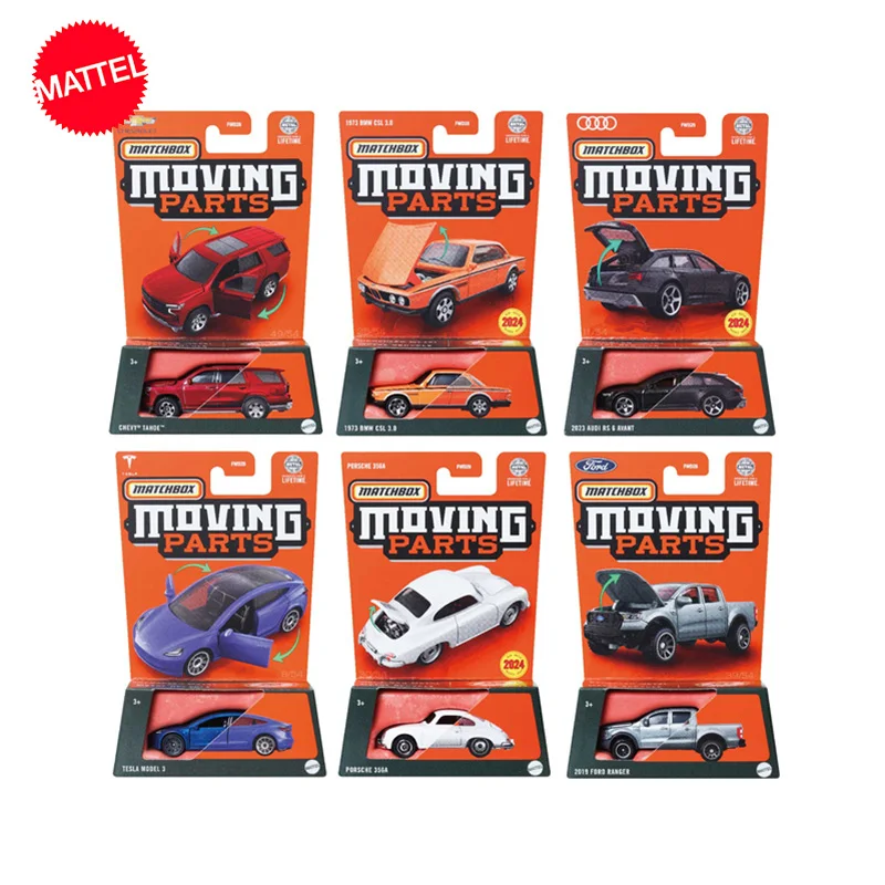 Оригинальный Mattel Matchbox Fwd28 Car 1/64 металлические Литые подвижные детали Audi Porsche BMW CSL игрушечные модели автомобилей для коллекции мальчиков