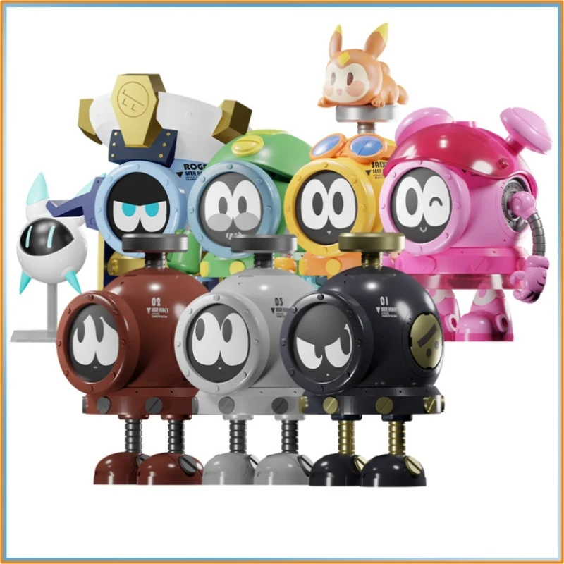 Подлинная коллекционная игрушка SEER ROBOTS в памяти с глухой коробкой — Roger / Xiao Xi / A Tie Da / Ka Lu / Mika Персонажи