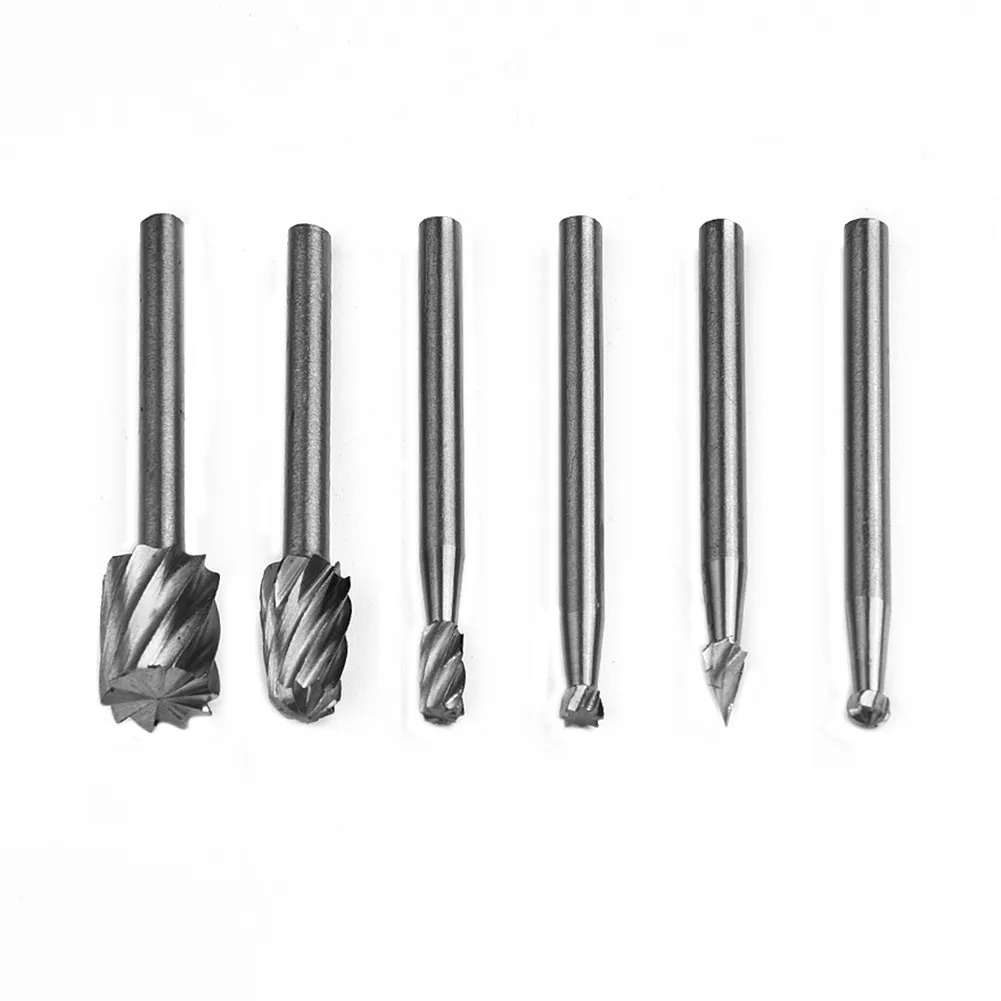 Набор мини-сверл Dremel, комплект из 6 насадок из быстрорежущей стали для фрезерных станков, для работ по дереву и металлу
