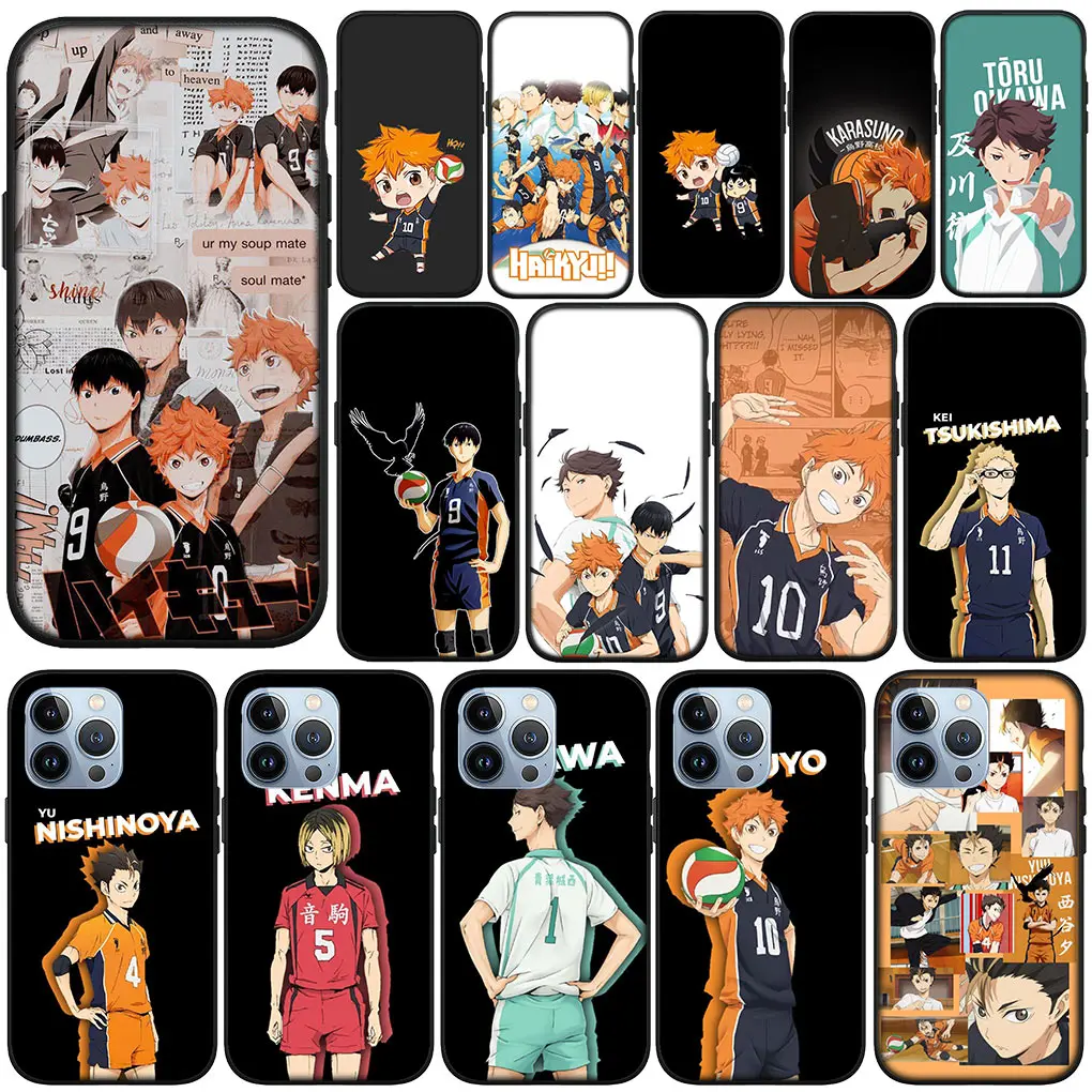 Haikyuu Shoyo Hinata силиконовый чехол для Apple iPhone 15 14 Plus 12 13 Mini Pro Max XR + 13Pro 14 + 15 + чехол