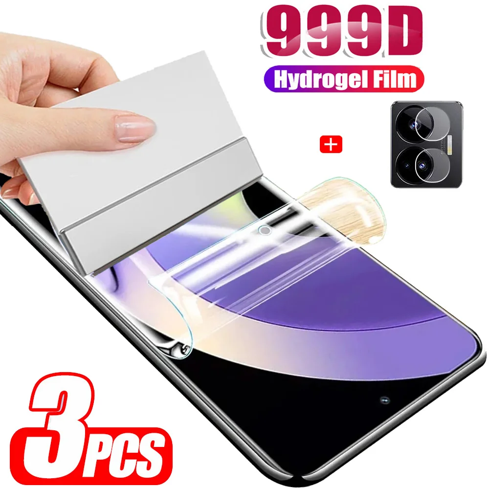 Realme GT5 Гидрогелевая Пленка на Realmi GT Neo 5 SE Мягкая Стекло Realme 11 10 9 Pro Plus Защитный экран Neo5 GT5 Glass