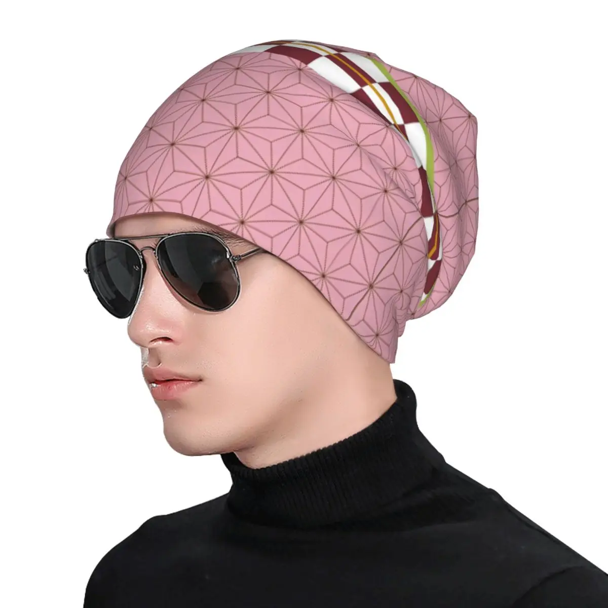 Фото Шапка-бини Demon Slayer Skullies, крутая уличная кепка для мужчин и женщин, теплый капот двойного назначения №4