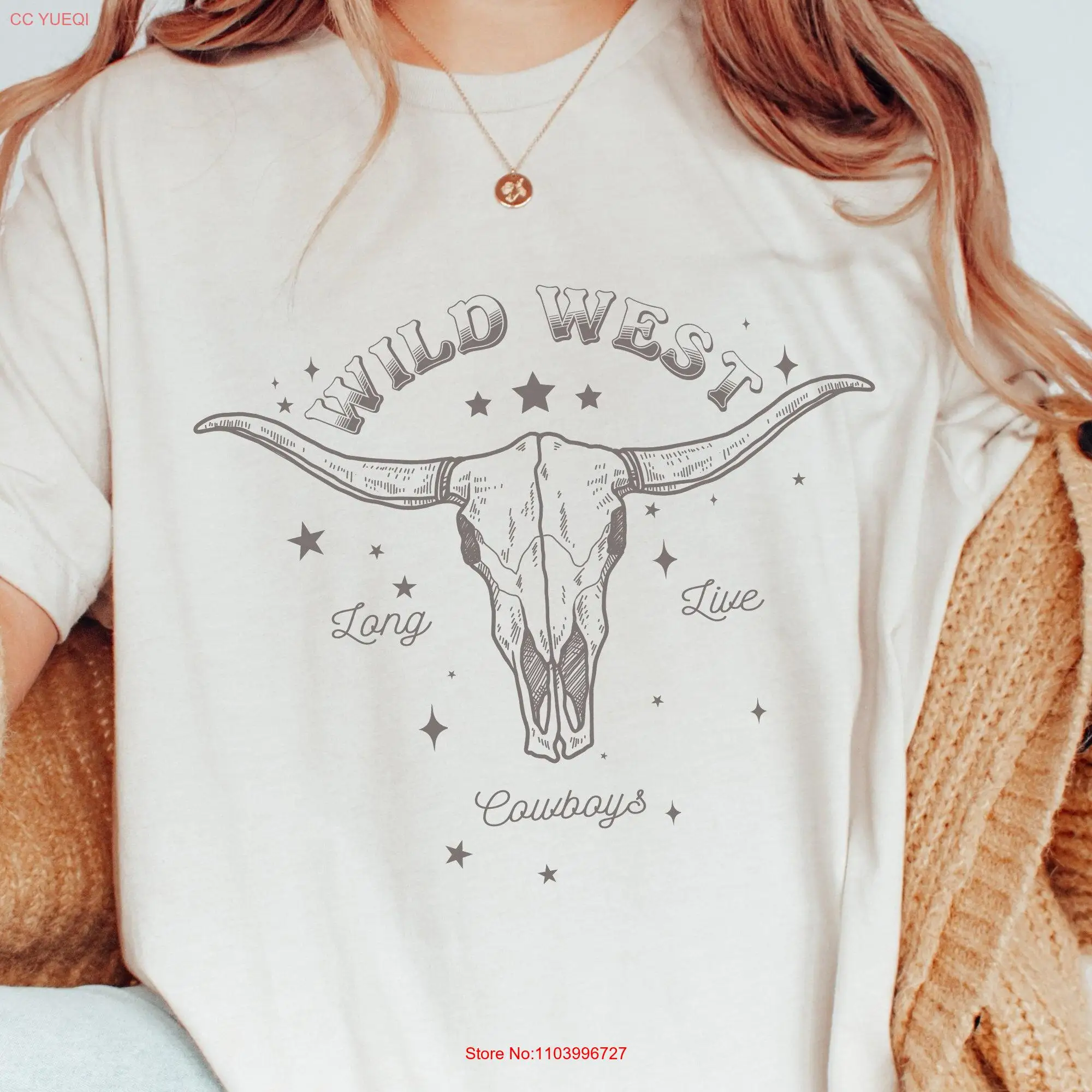 Retro Cowgirl T Shirt for Rodeo Cowboy Her Country Music Western long or short sleeves