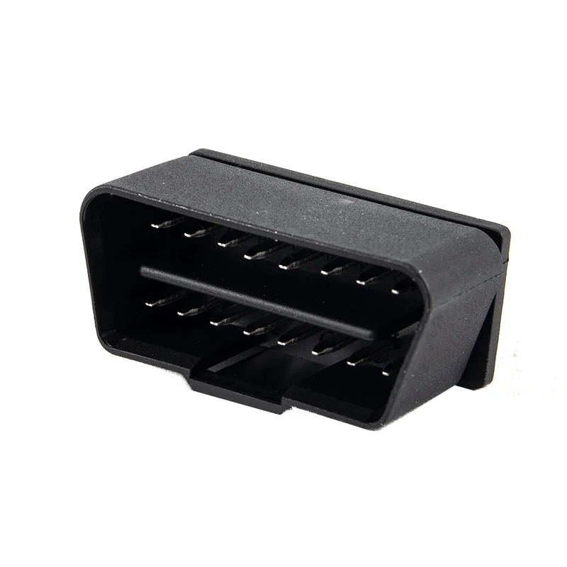 Фото Автомобильный OBD2 разъем, 16-контактный штекер, 16-контактный OBD II диагностический инструмент, штекер, разъем, подходящий для большинства автомобилей №2