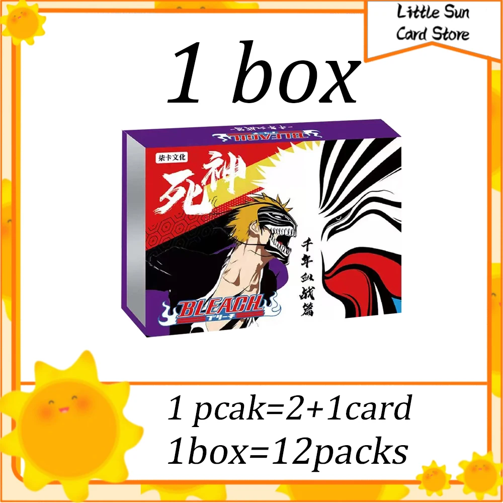 Коллекционные карты Bleach Booster Box Тысячалетняя кровавая война Персонажи аниме Ограниченные редкие карты из чистого золота Коллекционные для хобби