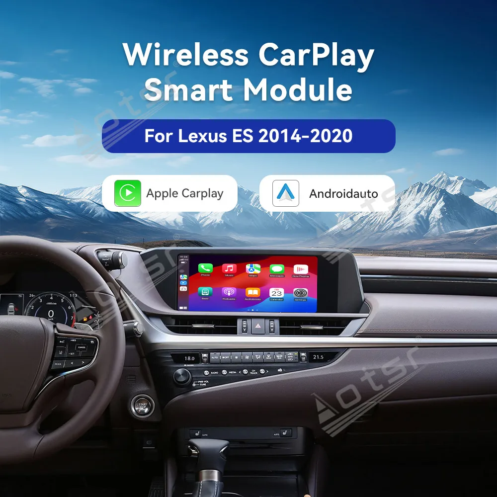 Беспроводной декодер Carplay для Lexus ES 2014-2020, Android Auto Airplay HD Mirror Link, автомобильные аксессуары