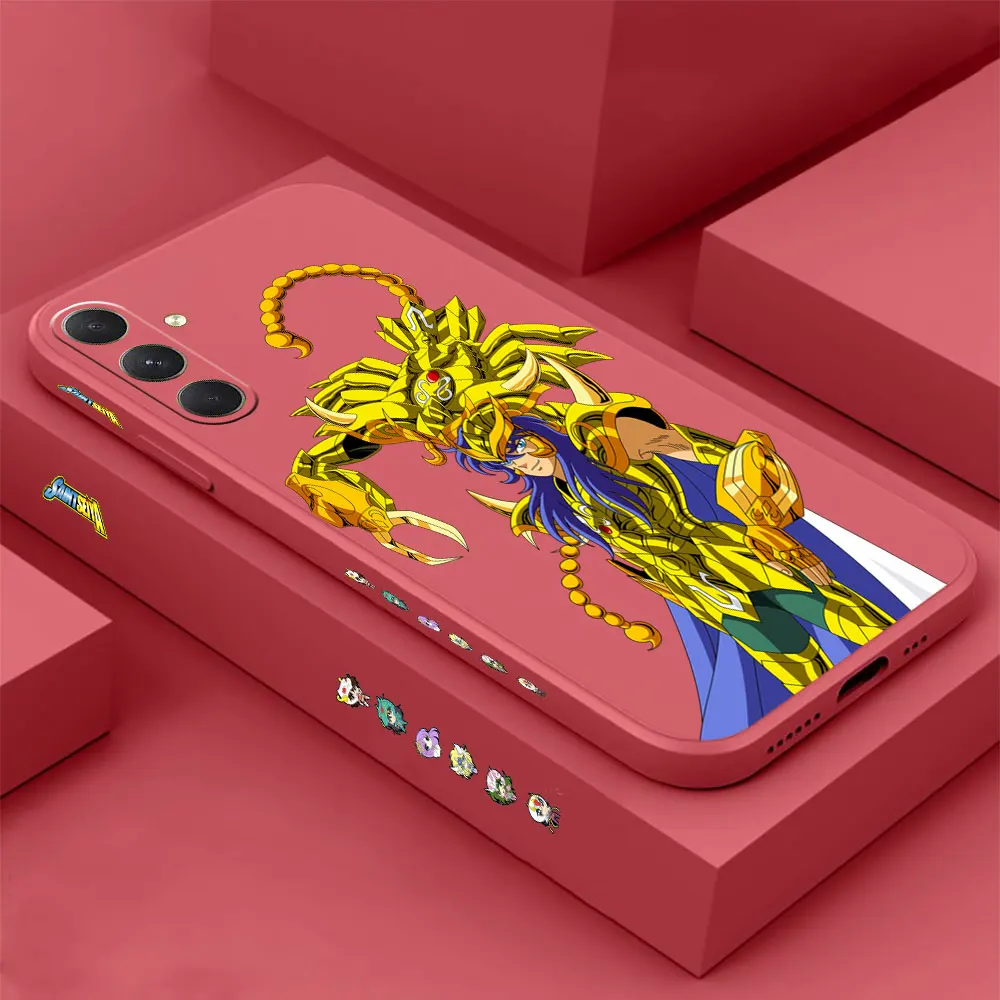 S-Saint Seiya чехол для Samsung M80S M60S M40S M32 M22 M12 A50 A30 A20S A14 A10 A10S A02 21 NOTE 20 10 9 PRO PLUS 5G Обложка Fundas