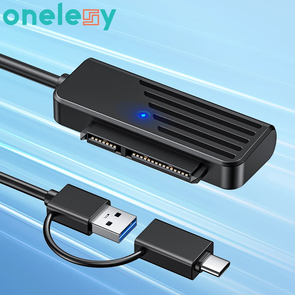 Переходник Onelesy с SATA на USB 2 в 1, USB 3.0 Type-c на SATA для жестких дисков 2,5 дюйма, переноса данных USB SATA, конвертер для ноутбука