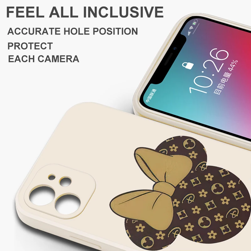 Фото Чехол для телефона с логотипом Микки Мауса Для iPhone 15 14 13 12 11 Pro Max Plus 12 13 Mini X XS Max №2