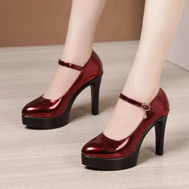 Фото Sepatu Хак tinggi wanita, sepatu kerja Model ручная работа №2