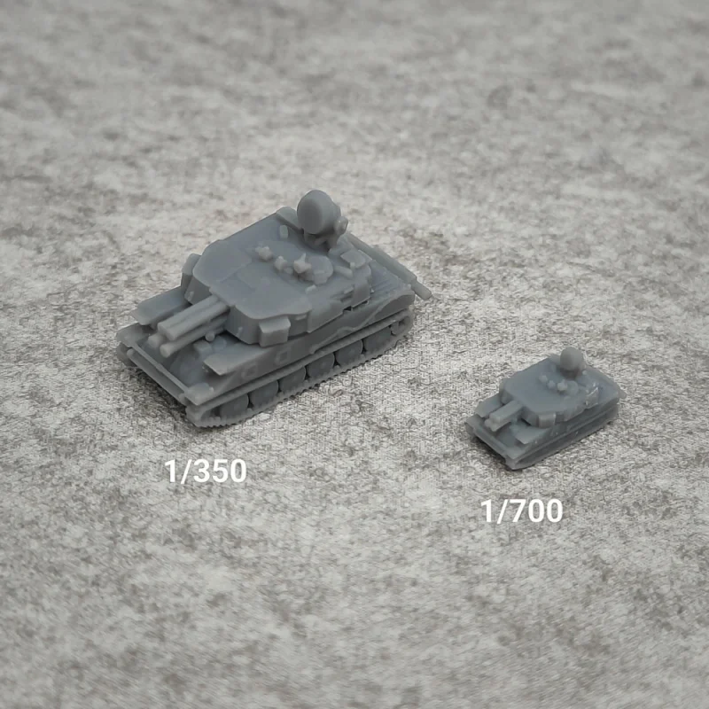 5 шт. ZCU-23-4 Шилка Река Резиновая Форма 1/350 или 1/700 Миниатюрная Модель Танка и Боевой Машины TK632