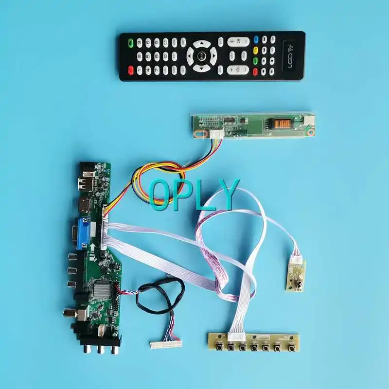 Плата цифрового контроллера 3663 DVB подходит для B170UW01 LQ170M1LW2A 1920*1200 1-CCFL Комплект «сделай сам» 30Pin LVDS 17 