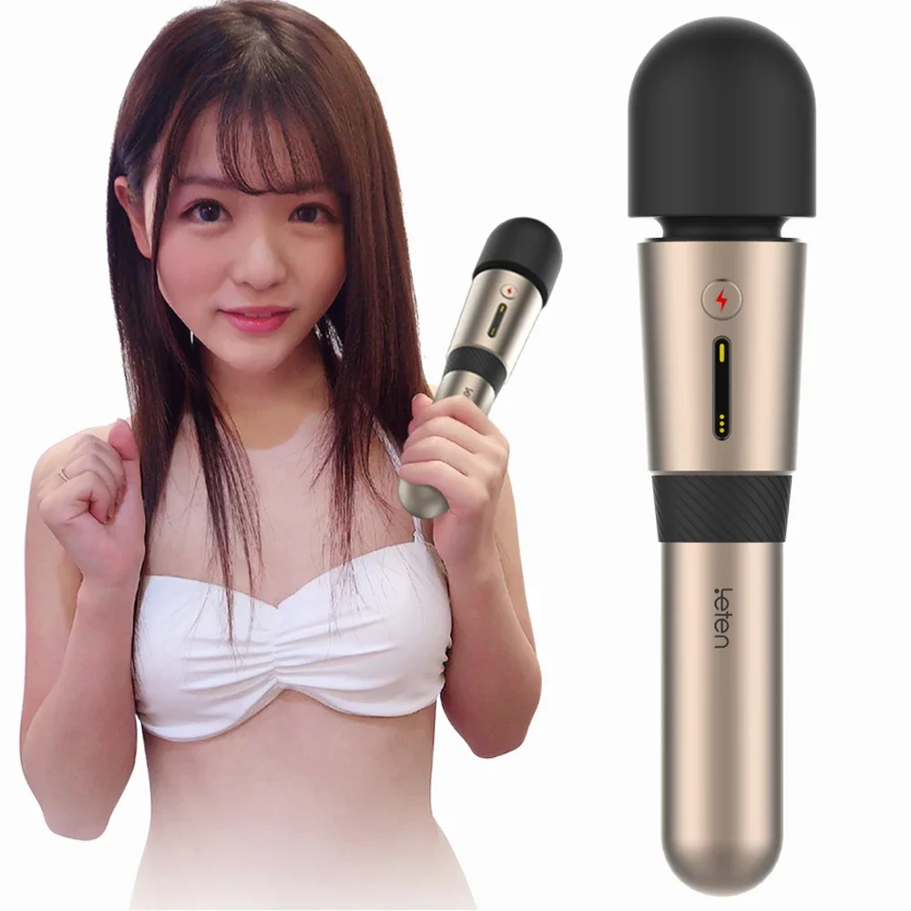 Leten AV Stick Вибратор для женщин Большая голова Волшебная AV Wand Массажная палочка Массажер Клитор Стимулятор сосков Женский секс-игрушка для взрослых