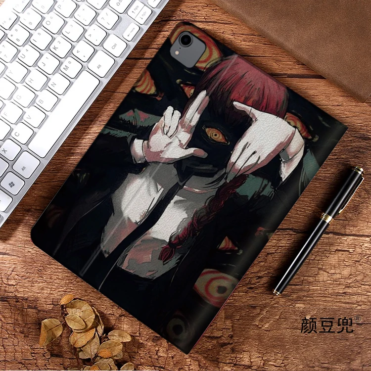 Фото Чехол Makima с аниме Chainsaw Man для iPad Air 4 5 10,9 Mini 5 6 для 2022 12,9, роскошный силиконовый чехол для iPad pro 11 10,2 9th 10th №5