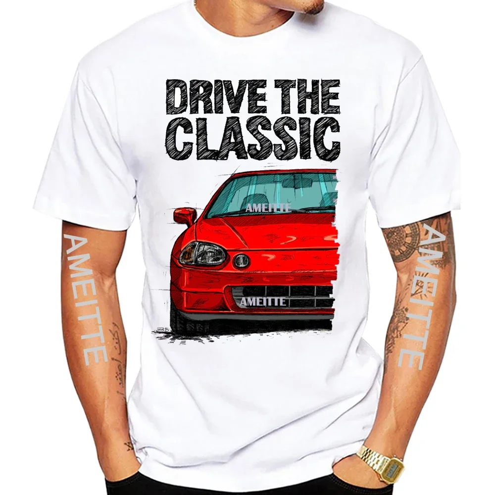 Мужская футболка 90-х с коротким рукавом Drive The Classic Del Sol CRX Early Model Футболка для мальчика Хип-хоп Белые повседневные футболки Ретро Мужские спортивные гоночные топы (art.: 3920d0e15b12a) - 3920d0e15b12a