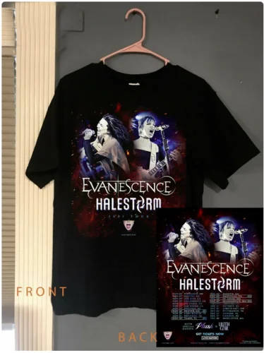 Tour 2021 Музыкальный концерт мира обезболивающий & Halestorm хлопок унисекс S-3XL