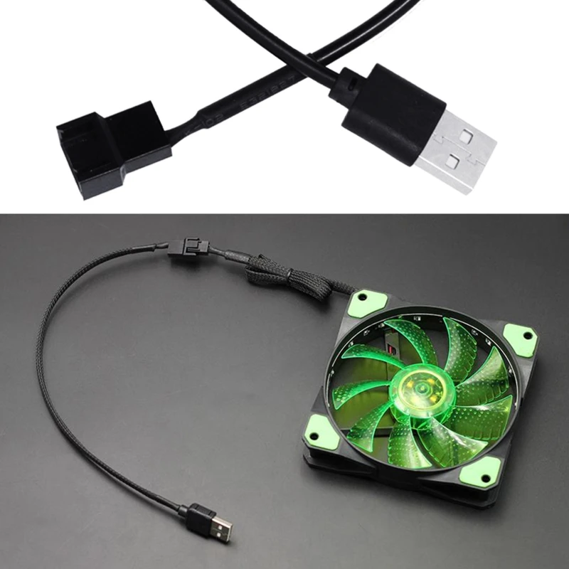 4Pin Female to 5V USB Male USB Adapter Cable USB to 4Pin-Molex Fan Power Connector Computer for Case Chassis Adapter Co (art.: 3920c26a80a86) - 3920c26a80a86