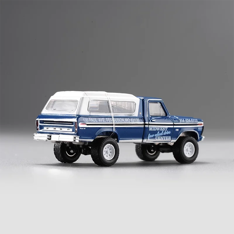 Фото Литой под давлением Greenlight, масштаб 1:64 1974, Ford F-250, внедорожный пикап, имитация модели автомобиля из сплава, коллекция игрушек-дисплеев №2