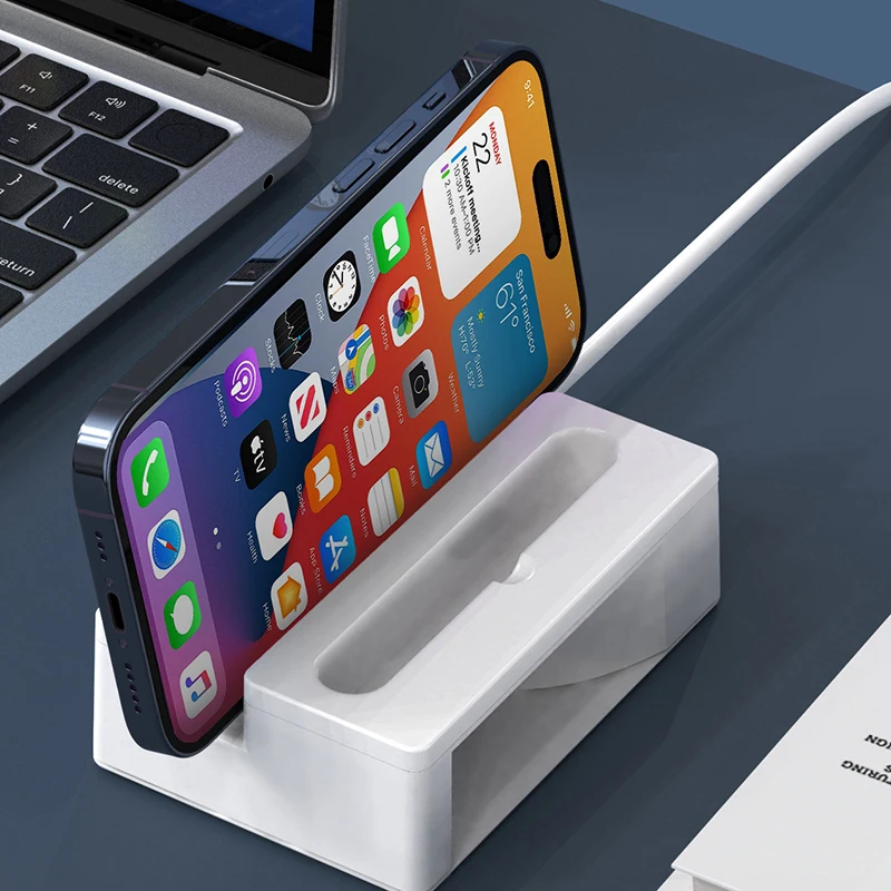 Фото 3 в 1 USB Type-C кронштейн для телефона с динамиком PD адаптер питания для быстрой зарядки для ноутбука, компьютера, планшета, подставки №5