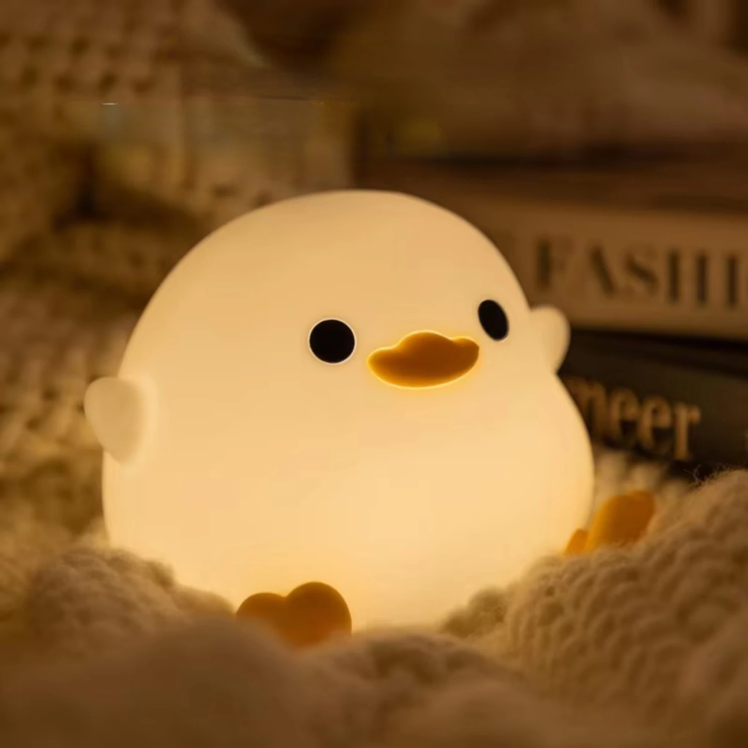 Ночник DoDo Duck, милая утка, силиконовый детский ночник с регулируемой яркостью, перезаряжаемая прикроватная лампа, детские спальни, пространство для гостиной
