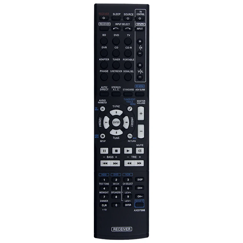 Совместим с приемником Pioneer VSX-520 VSX-520-K VSX-520-S VSX520K VSX520 8300758600010-IL пульт дистанционного управления AXD7586, запасные части