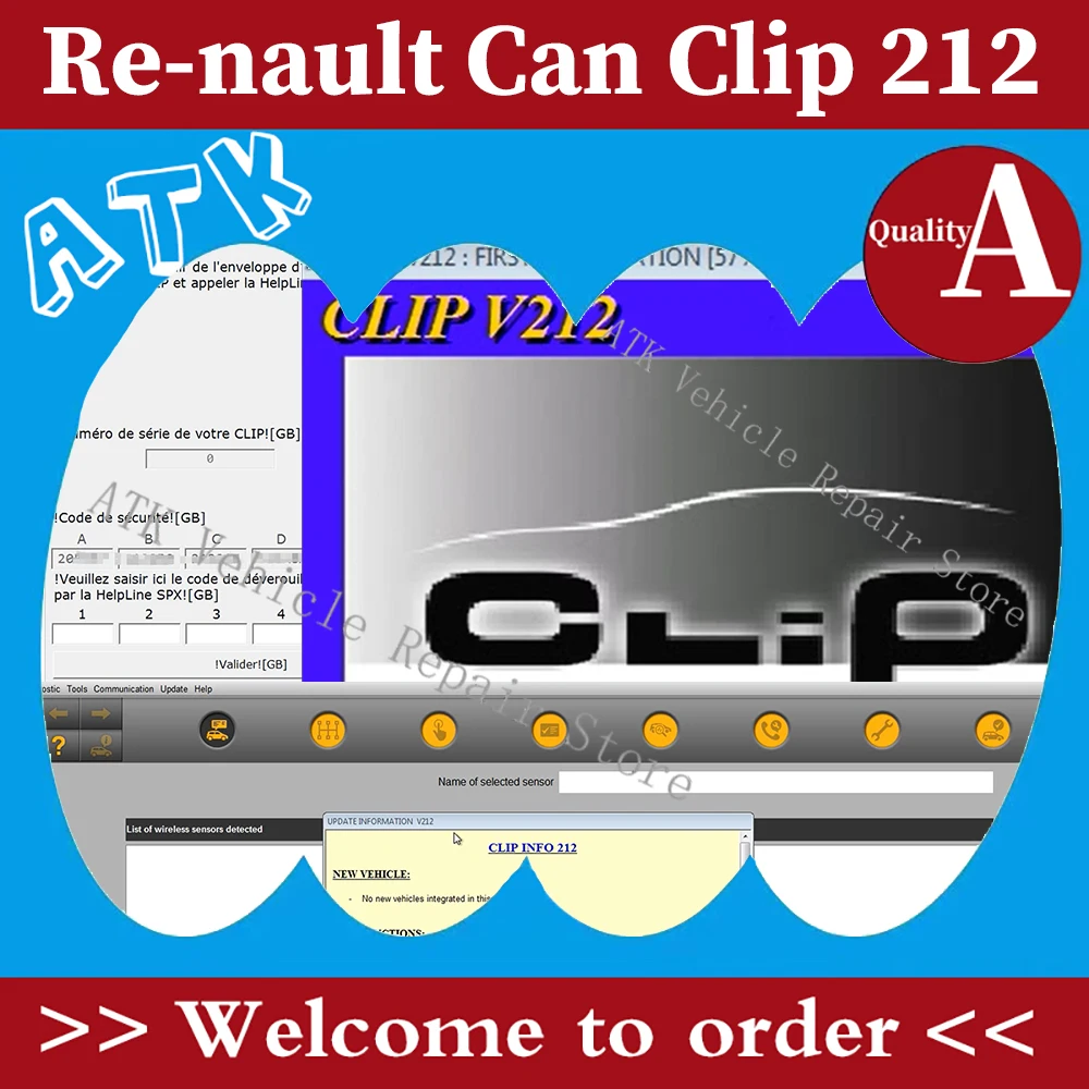 Can Clip 212 с Crack 1998-2020 Автомобильное программное обеспечение Re-nault, система программирования, база Doc OBD Ai-rbag, охранная сигнализация