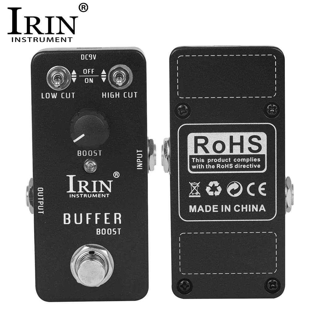 IRIN RS-21 буферная ускорительная педаль точный Высокий/Низкочастотный усилитель сигнала педаль эффектов для электрогитары настоящая обходная гитарная педаль
