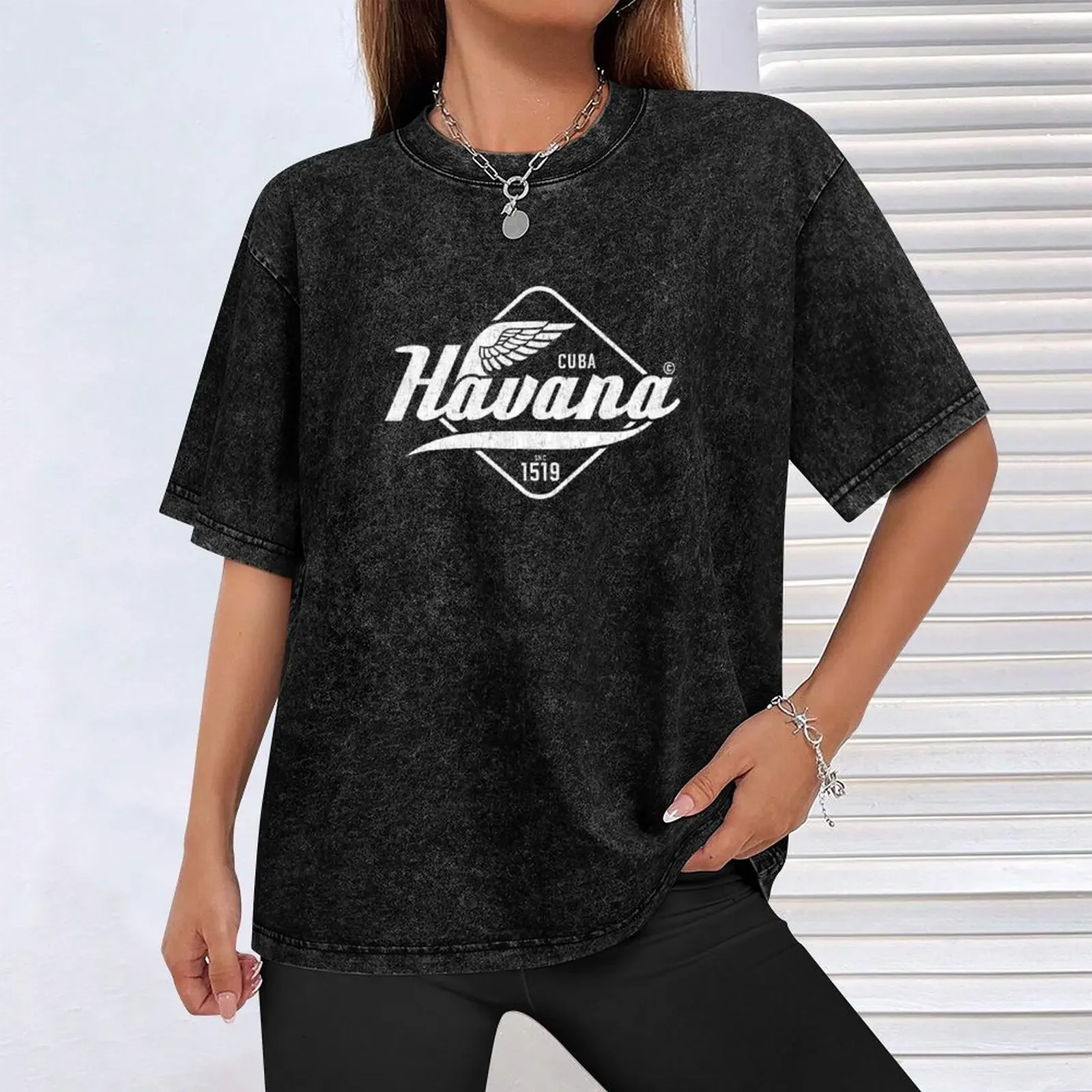 Фото Футболка CUBA HAVANA WING DESIGN VINTAGE, BY SUBGIRL, роскошная одежда, лабу для мальчика, новое издание, комплект футболок для мужчин №4