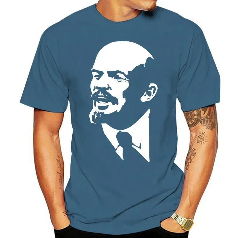 Брендовая футболка Humor, LENIN grayyyy4198P, Мужская футболка с надписью «sovieti UNION URSS COMUNISMO All le taglie NUOVO»