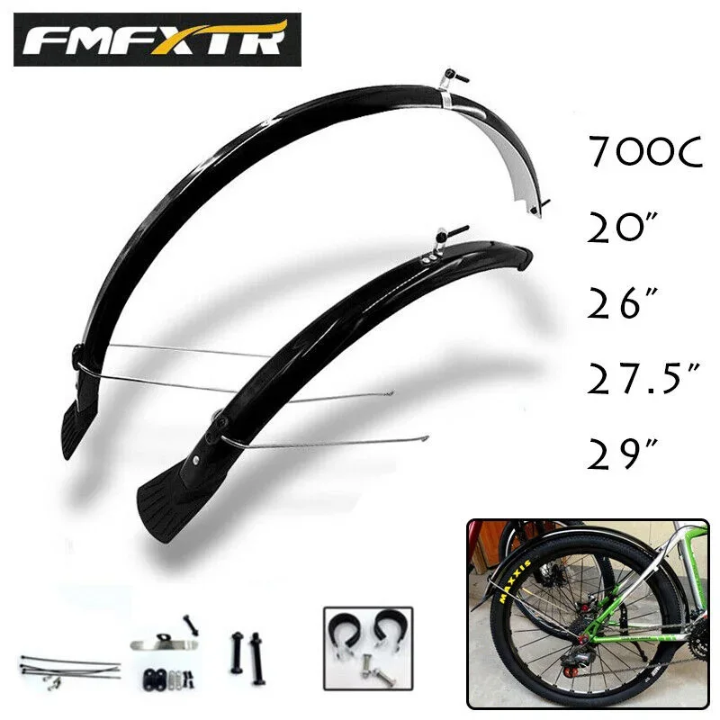 FMFXTR 700C велосипедное съемное крыло велосипедное крыло 26/27,5/29 дюймов гравийная защита для шоссейного велосипеда для деталей переднего и заднего колеса велосипеда