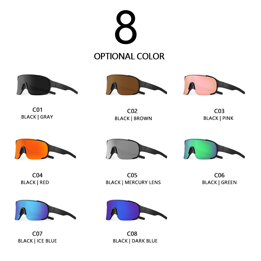 Фото ciane 3 szt. Sportowe okulary przeciwsłoneczne CRIXALIS dla mężczyzn kobiety ponadgabarytowe lustrzane okulary przeciwsłoneczne na rower gogle kobiece odcienie narciarskie UV400 №4