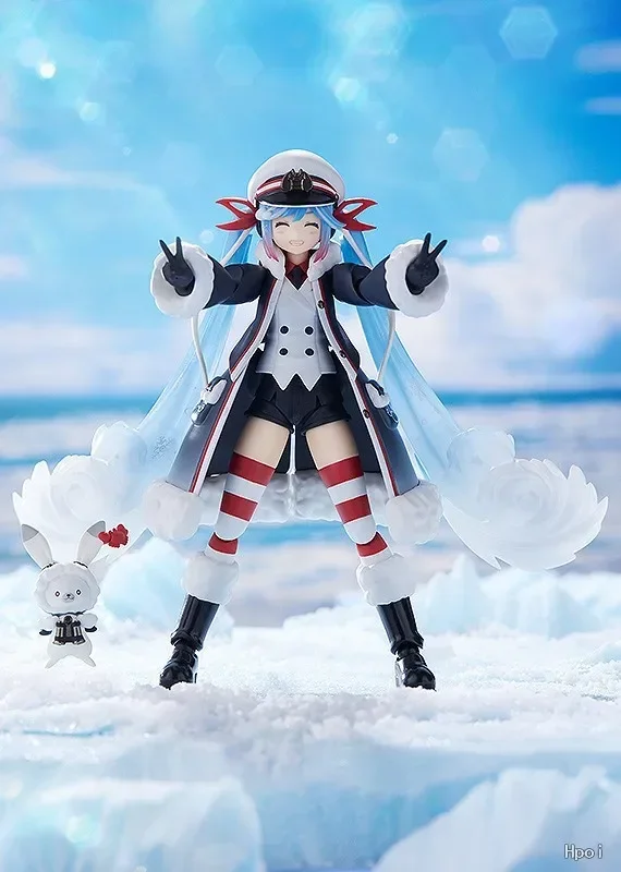 Фото MaxFactory Figma EX-066 Hatsune Miku VOCALOID Snow 2022 Grand Voyage Ver ПВХ экшн-фигурка аниме Модели игрушки подарок и хобби №2