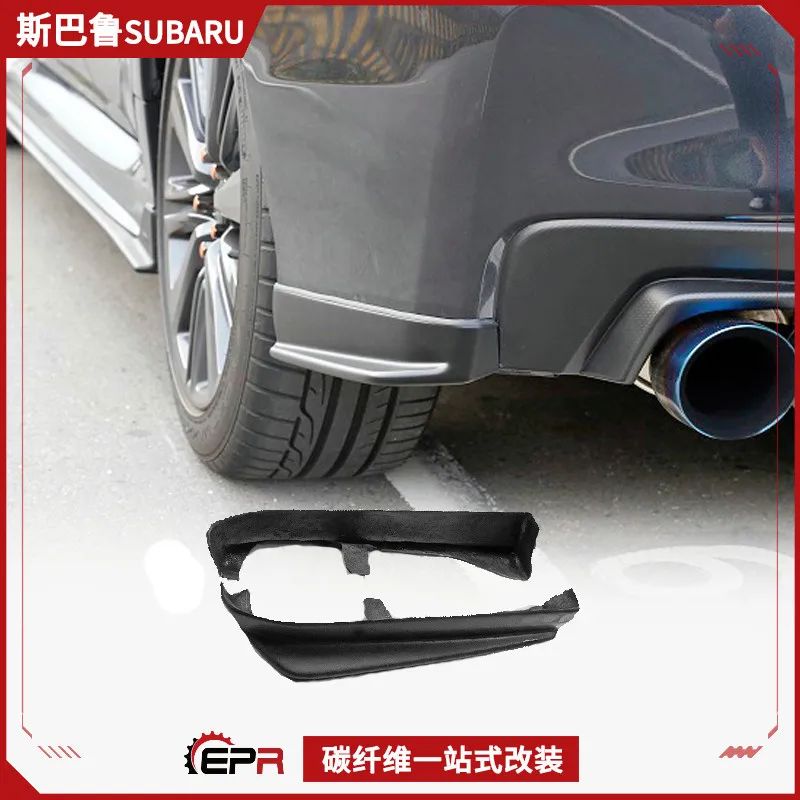 Фото Подходит для Subaru Impreza STI WRX VAB VAF, модифицированный углеродное волокно, угловая защита заднего бампера, установка заднего бампера №2