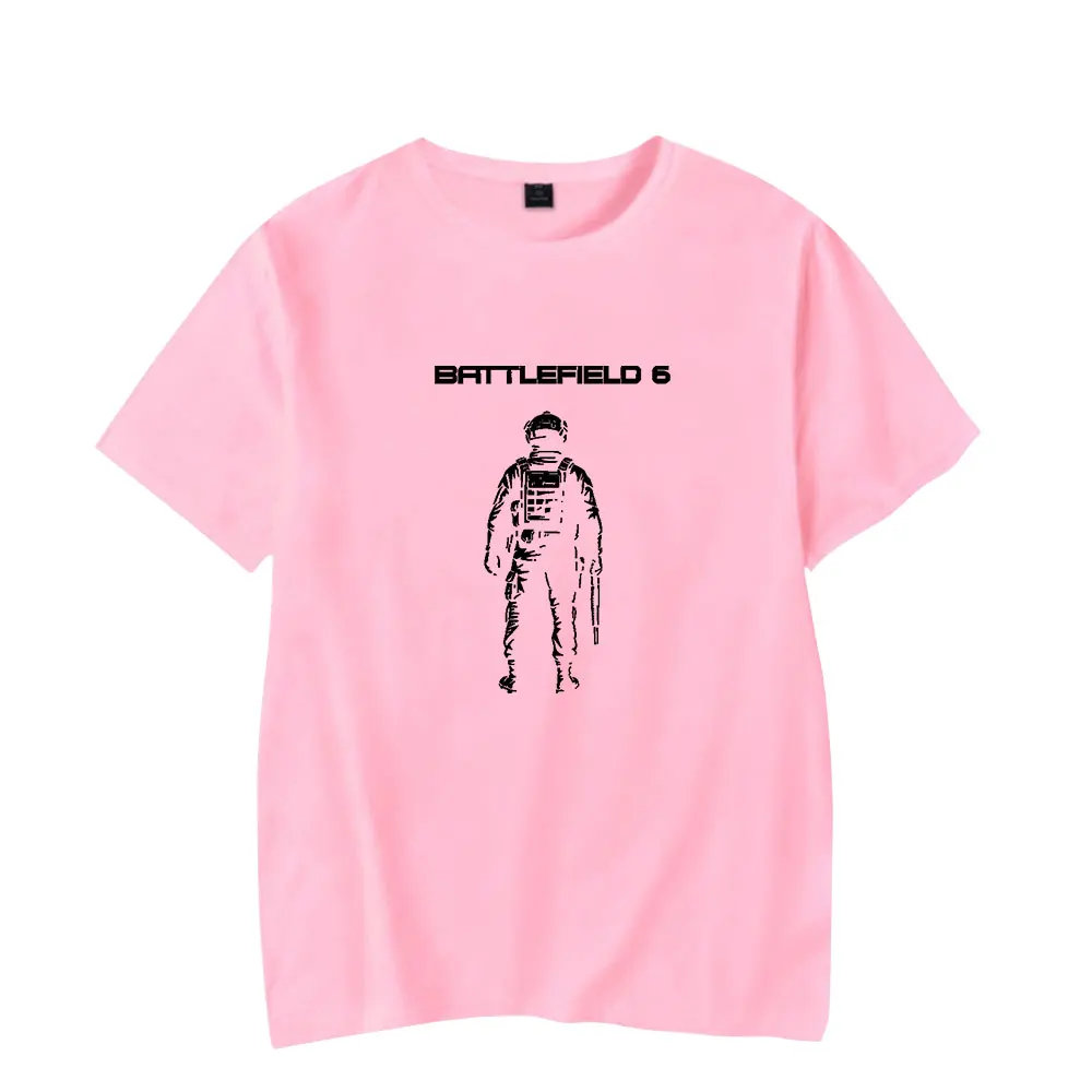 BATTLEFIELD 6 Merch Tee 2025 Футболка Merch Мужская футболка с коротким рукавом Топы унисекс Одежда Повседневные женские топы Y2K (art.: 3920d1cefa500) - 3920d1cefa500
