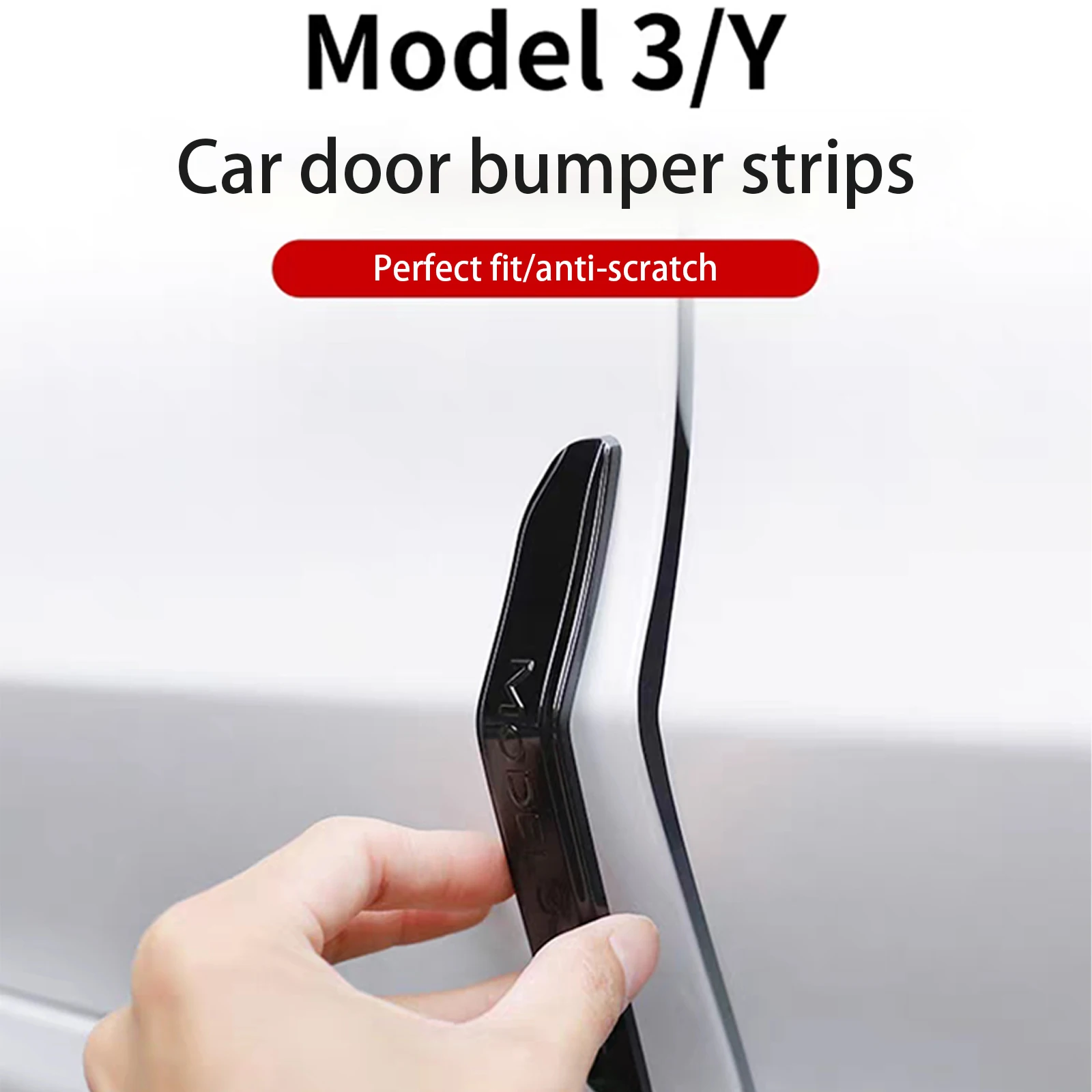 Наклейки на края двери автомобиля Tesla Model Y Model 3 2021-2023, 4 шт.