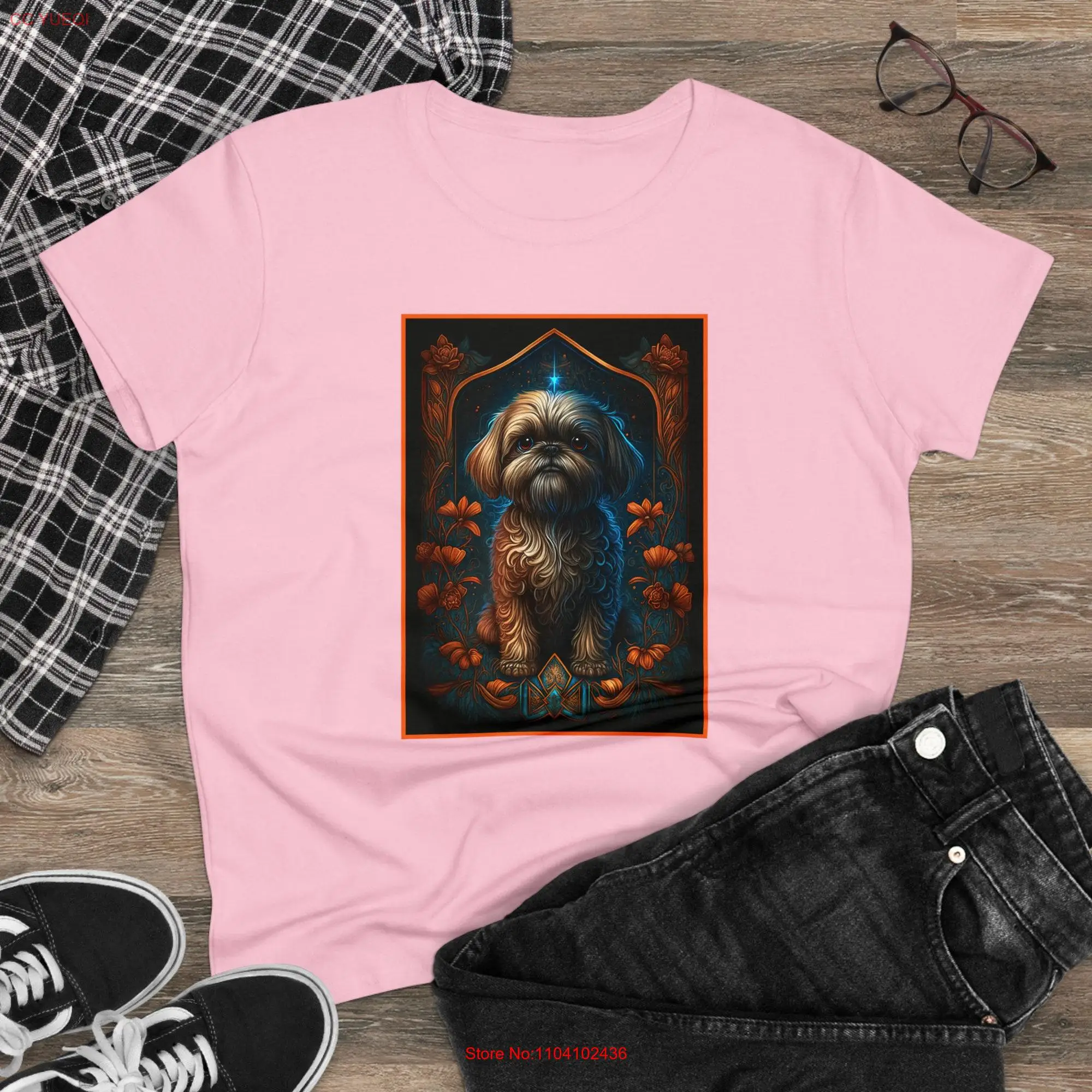 Футболка Shih Tzu Женская среднего веса, хлопковая рубашка с длинным или коротким рукавом, с принтом собаки, мамы, любимого духа, животного, подарок на день рождения, Рождество