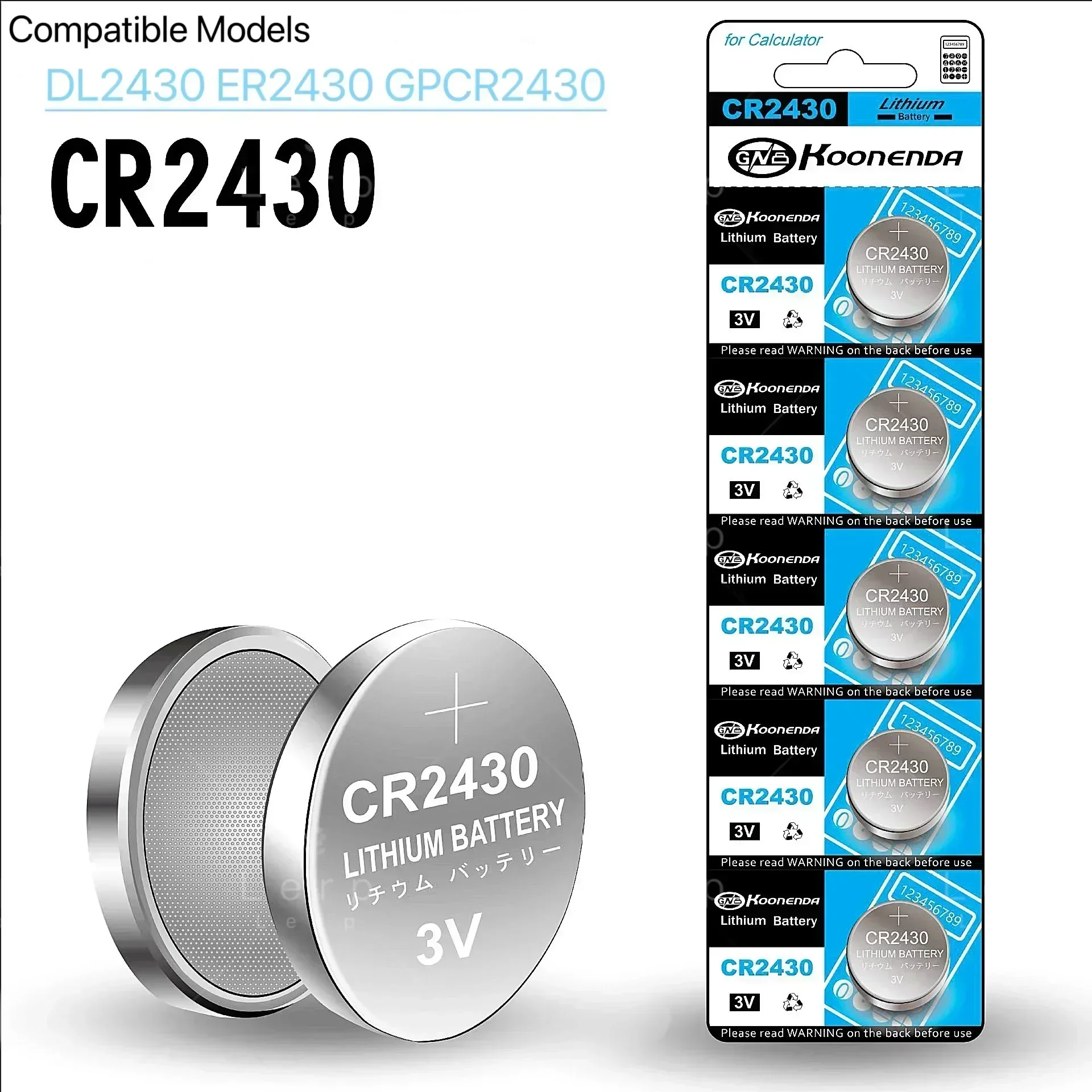 CR2430 кнопочный аккумулятор, игрушка с дистанционным управлением, высокоэлектронный литий-гаганцевый аккумулятор 3 В
