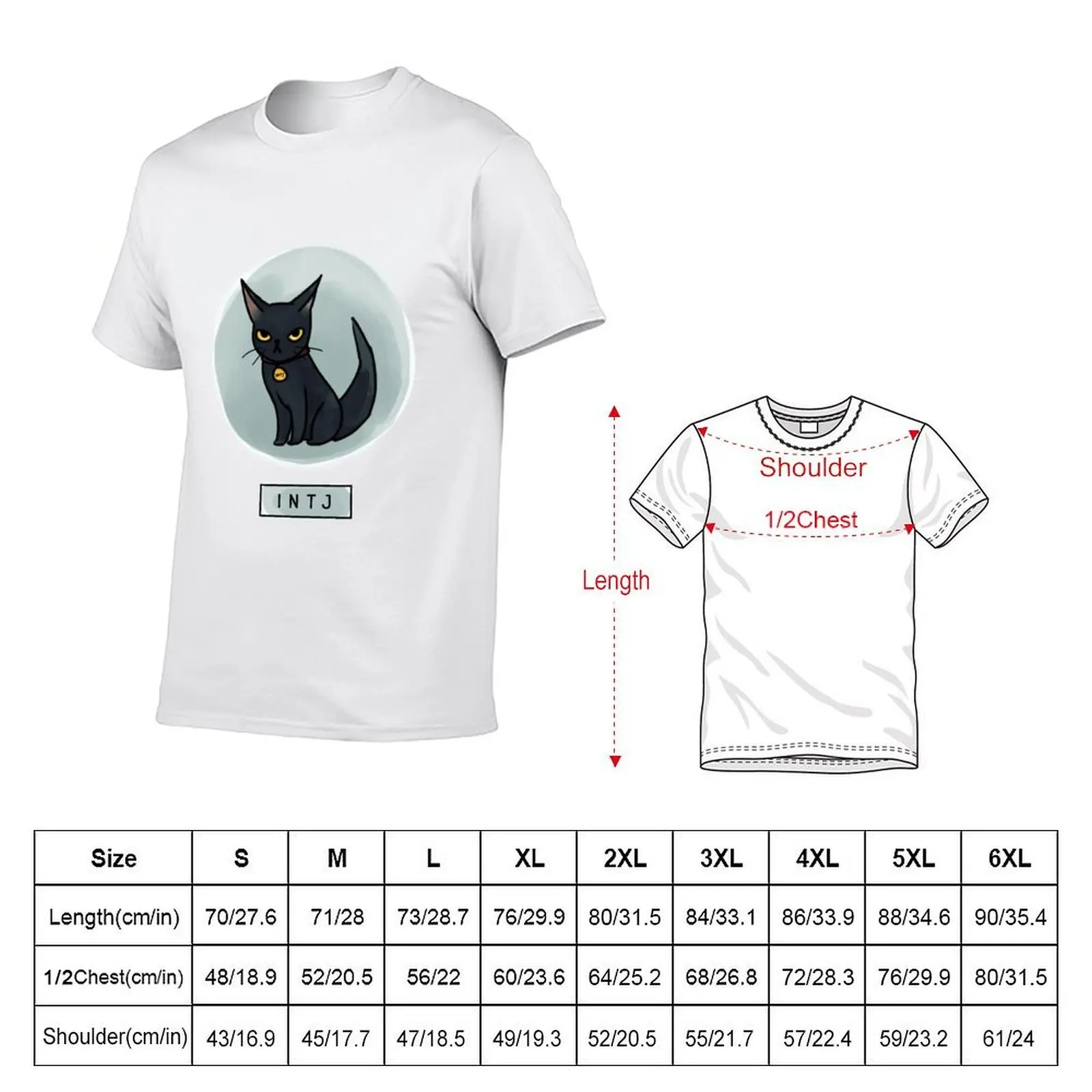 Футболка MBTI Cats: INTJ, мужские хлопковые мягкие мужские футболки, мужская футболка (art.: 3920d17761a3a) - 3920d17761a3a