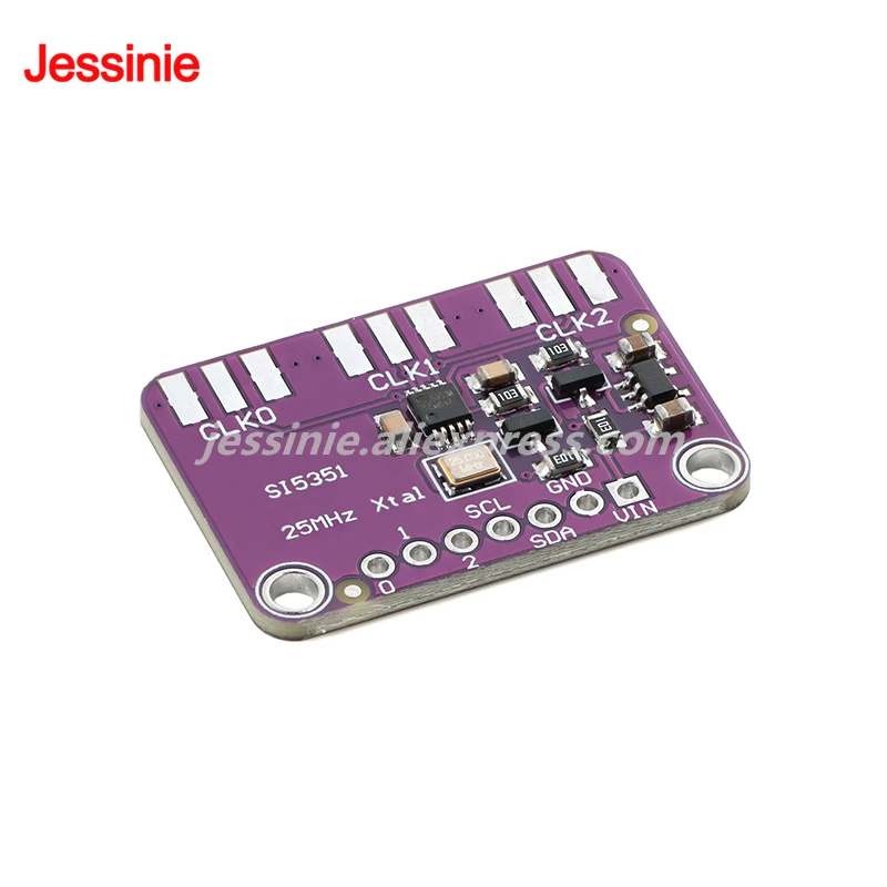 Фото DC 3 В-5 В SI5351 Si5351A I2C тактовый генератор коммутационная плата модуль генератор сигналов часы 8 кГц-160 МГц для Arduino №5