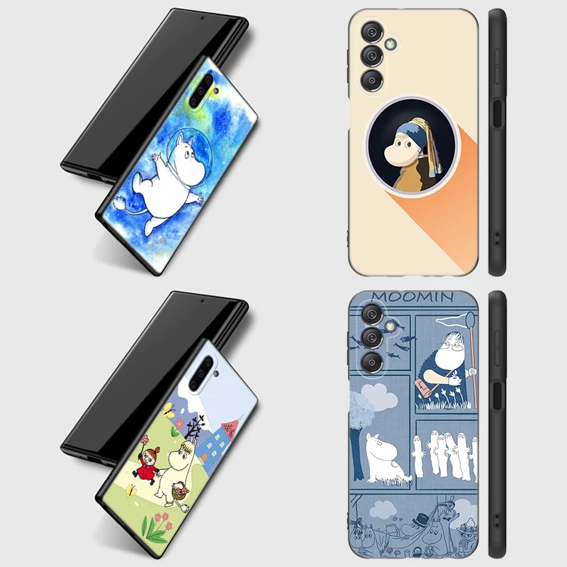 Милый чехол для телефона M-Moomin для Samsung A5 A7 2017 A6 A8 Note 9 10 20 Plus 2018 M14 M16 M33 M52 M53 5G M10 M11 M12 M21 M22 M30S M51