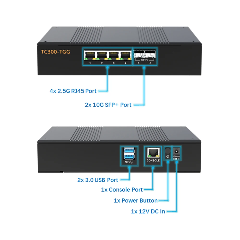 Мини-ПК Linux 10 г sfp homelab Firewall pfsense proxmox debian hardware мини-компьютер