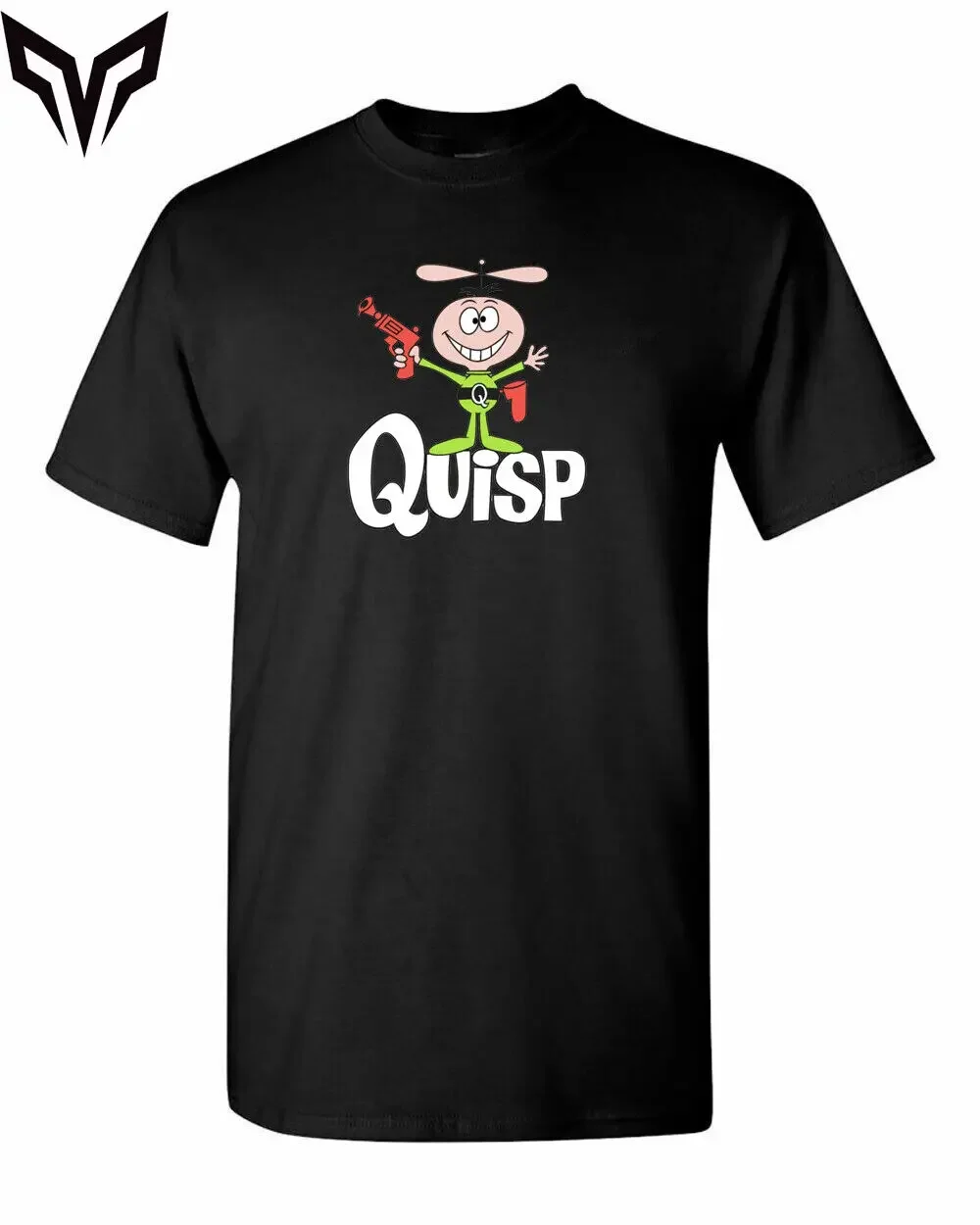 Футболка с логотипом хлопьев Quisp унисекс, размер S-5XL, американская забавная, США