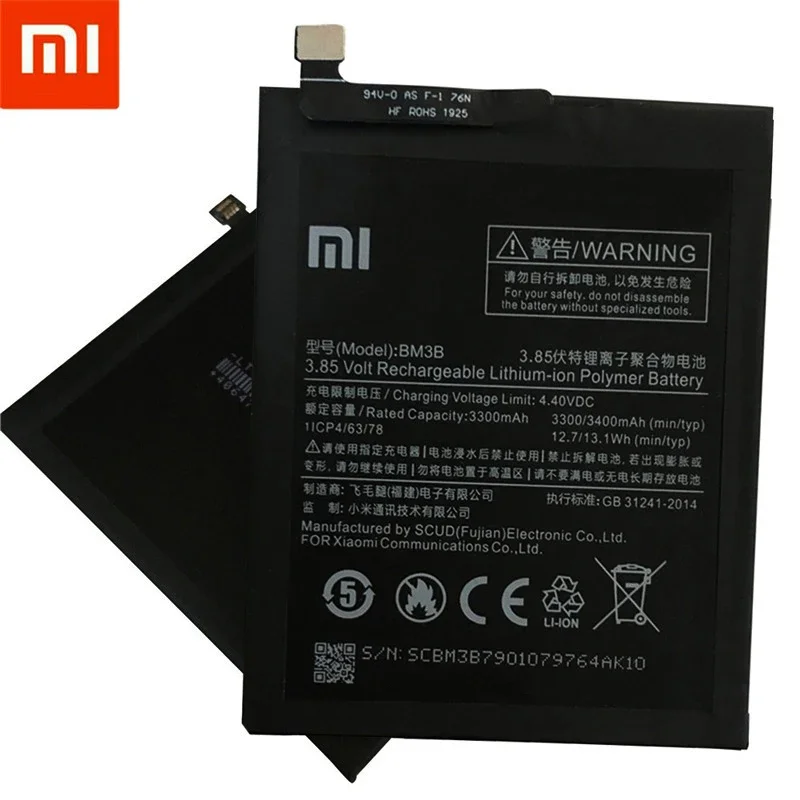 Фото 100% оригинальный Xiao Mi, оригинальный сменный аккумулятор BM3B для Xiaomi MIX 2 2S, 3400 мАч, аккумуляторы для телефона большой емкости, быстрая доставка №2