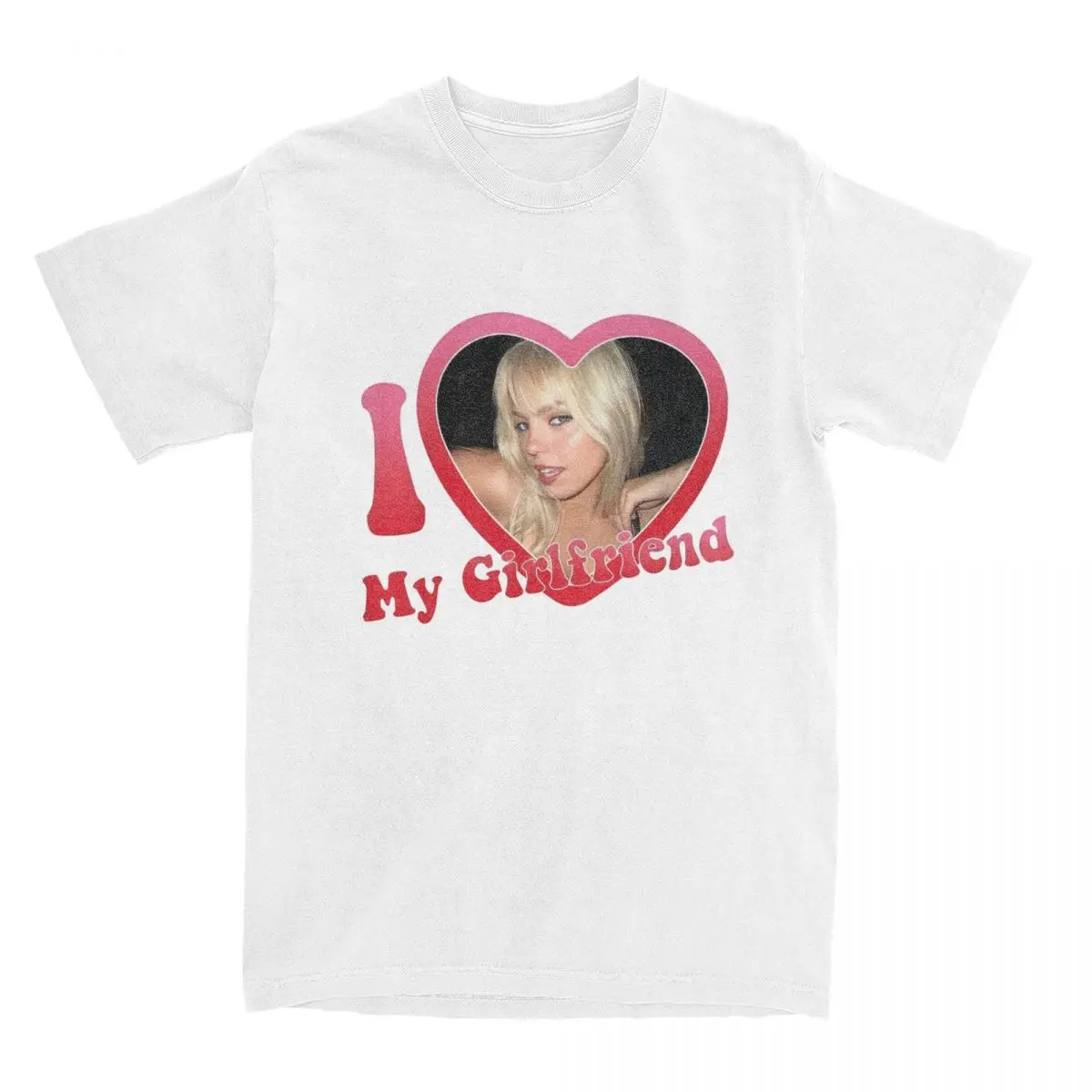 I Love My Girlfriend Renee Rapp товар Футболка мужская женская забавная ткань из чистого хлопка для всех сезонов